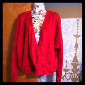 Forever 21 Plus Ribbed V-Neck Sweater